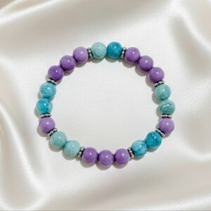 Amazonite/Apatite/Jade Bracelet